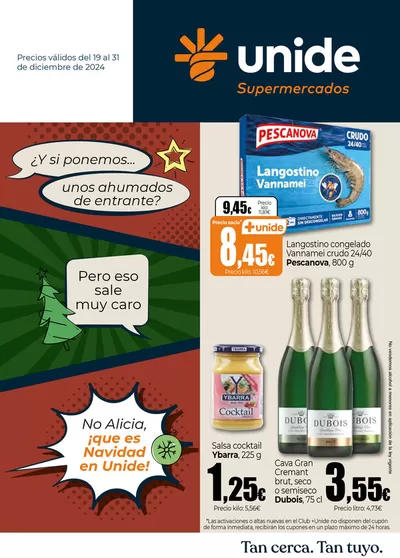 Catálogo Unide Supermercados en La Camella | Navidad en UNIDE Supermercados Canarias | 19/12/2024 - 31/12/2024