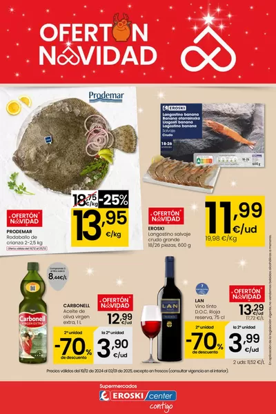 Catálogo Eroski en Castildelgado | Ofertón Navidad SUPERMERCADOS EROSKI CENTER | 19/12/2024 - 2/1/2025