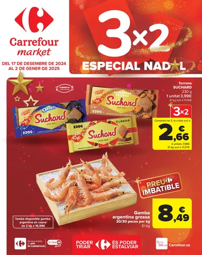 Catálogo Carrefour Market en Cervelló | 3x2 Especial Navidad | 17/12/2024 - 2/1/2025