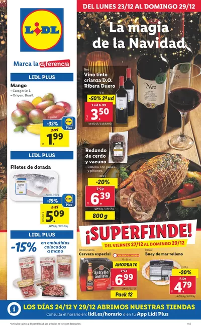 Catálogo Lidl en Madrid | № 1 PRECIO | 23/12/2024 - 29/12/2024