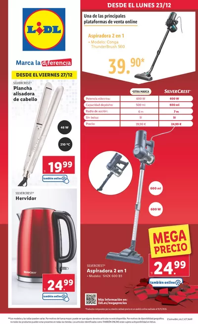 Catálogo Lidl en Ceuta | ¡Bazar Lidl! | 23/12/2024 - 29/12/2024