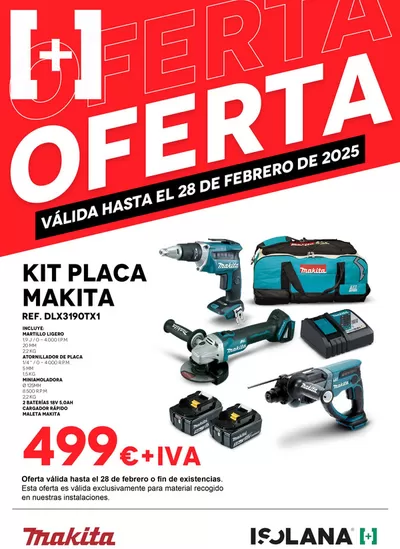 Catálogo Isolana en Badajoz | Kit Placa Makita | 18/12/2024 - 28/2/2025