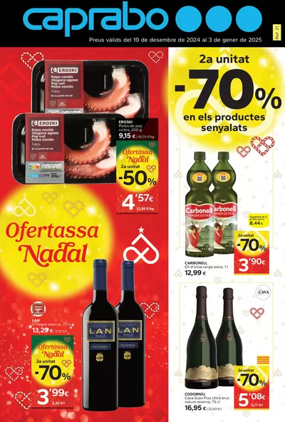 Catálogo Caprabo en Sant Feliu de Guíxols | Ofertassa Nadal | 19/12/2024 - 3/1/2025