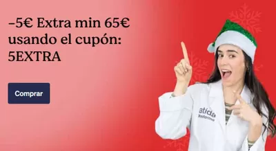 Ofertas de Salud y Ópticas en Breda | -5€ extra de Atida MiFarma | 18/12/2024 - 19/12/2024