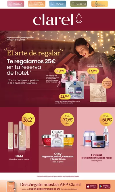 Ofertas de Hiper-Supermercados en Saldaña | El arte de regalar. de Clarel | 18/12/2024 - 7/1/2025