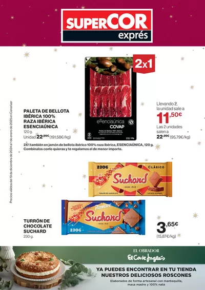 Catálogo Supercor Exprés en Candelaria | Ofertas quincenales para Canarias | 19/12/2024 - 1/1/2025