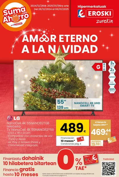 Catálogo Eroski en Urretxu | Amor eterno a la Navidad | 26/12/2024 - 6/1/2025