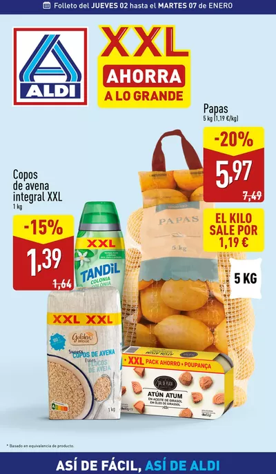 Catálogo ALDI en Arucas | Así de fácil, así de Aldi | 2/1/2025 - 7/1/2025