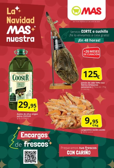 Catálogo Supermercados MAS en Málaga | La Navidad MAS nuestra | 20/12/2024 - 5/1/2025