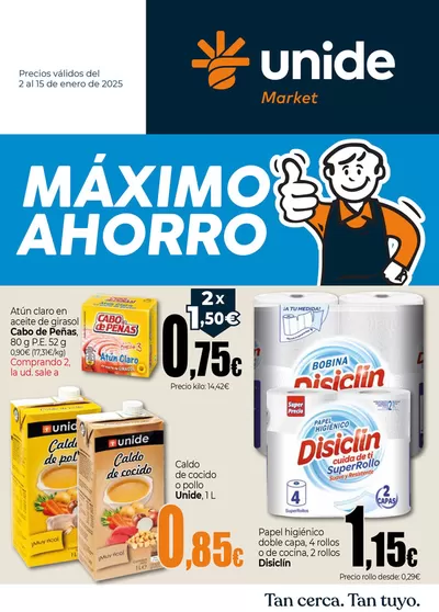 Catálogo Unide Market en Montaña los Vélez | Máximo Ahorro UNIDE Market Canarias | 2/1/2025 - 15/1/2025