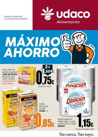 Catálogo UDACO en Santa Cruz de Tenerife | Máximo Ahorro UDACO Canarias | 2/1/2025 - 15/1/2025