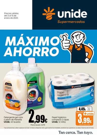 Catálogo Unide Supermercados en Alcazarén | Navidad en Supermercados UNIDE | 2/1/2025 - 15/1/2025