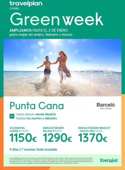 Ofertas de Viajes en Ametlla de Mar | Travelplan Playa Bavaro/Punta Cana de Travelplan | 23/12/2024 - 2/1/2025