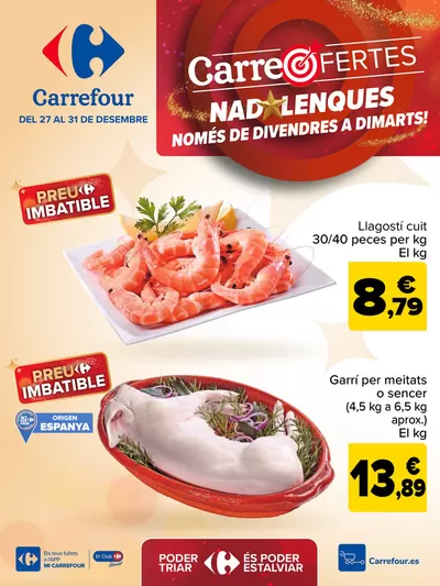 Ofertas de Hiper-Supermercados en Barcelona |  CARREOFERTAS de Carrefour | 27/12/2024 - 31/12/2024