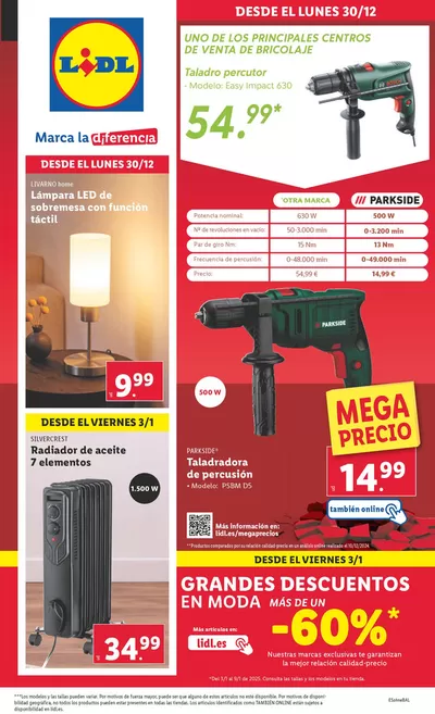 Catálogo Lidl en Barajas | ¡Bazar Lidl! | 30/12/2024 - 5/1/2025