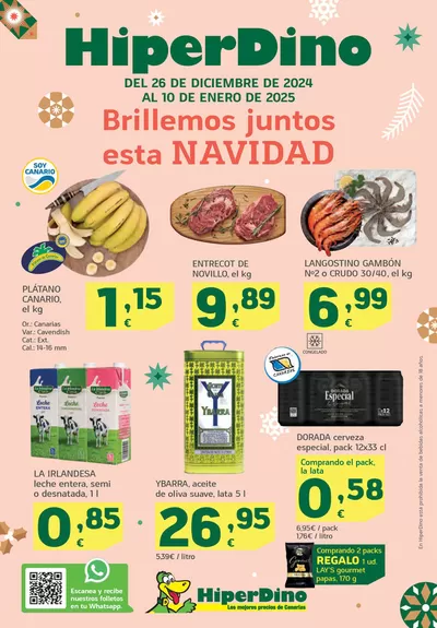 Catálogo HiperDino en Aldea de San Nicolás | Ofertas desde el 26 de diciembre | 26/12/2024 - 10/1/2025