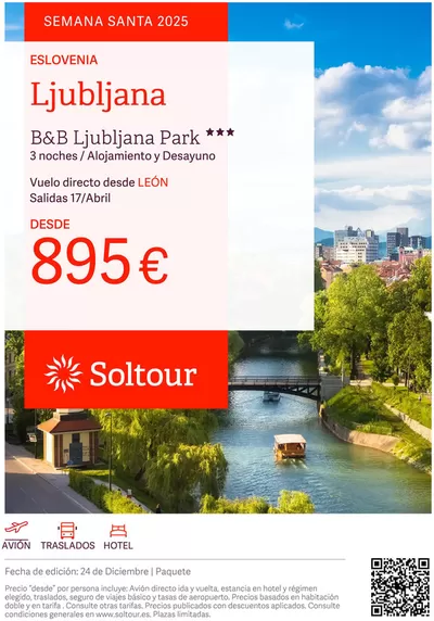 Ofertas de Viajes en Tarragona | Ljubljana desde 895€  de Soltour | 24/12/2024 - 31/1/2025