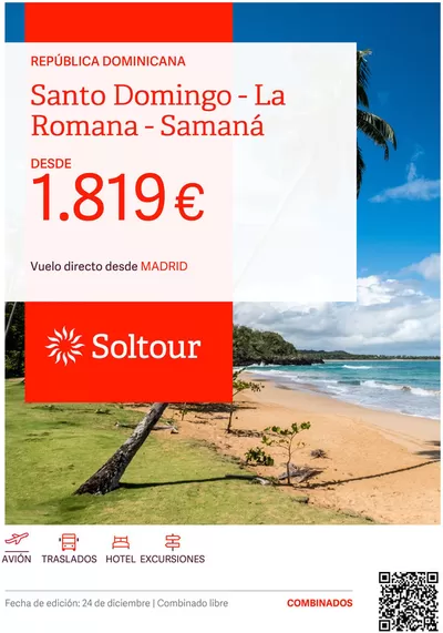 Ofertas de Viajes en Tarragona | Santo Domingo desde 1.819€  de Soltour | 24/12/2024 - 31/1/2025