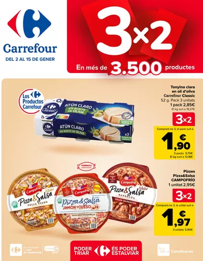 Ofertas de Ropa, Zapatos y Complementos en Vila-seca | 3x2 de Carrefour | 2/1/2025 - 15/1/2025