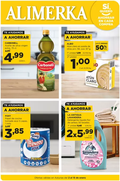 Catálogo Alimerka en Gijón | Quincenal del 2 al 15 de enero Asturias | 2/1/2024 - 15/1/2024