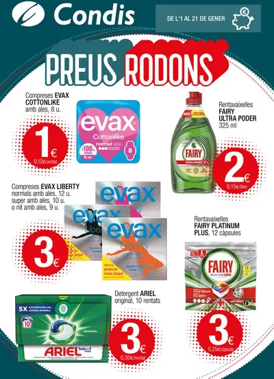 Ofertas de Hiper-Supermercados en Beniel | Preus Rodons de Condis | 1/1/2025 - 21/1/2025