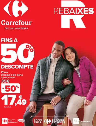 Ofertas de Ropa, Zapatos y Complementos en Vila-seca | REBAJAS de Carrefour | 2/1/2025 - 16/1/2025