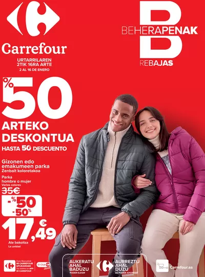 Catálogo Carrefour en Ordizia | REBAJAS | 2/1/2025 - 16/1/2025