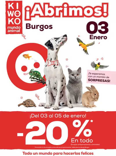 Catálogo Kiwoko en Isar | ¡Abrimos! KIWOKO Burgos | 3/1/2025 - 29/1/2025