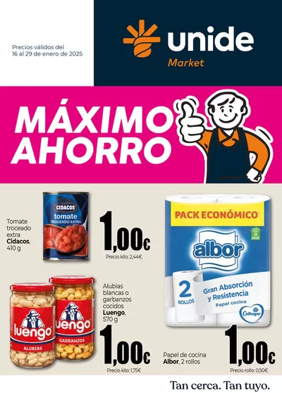 Catálogo Unide Market en Las Galletas | Máximo Ahorro UNIDE Market Canarias | 16/1/2025 - 29/1/2025