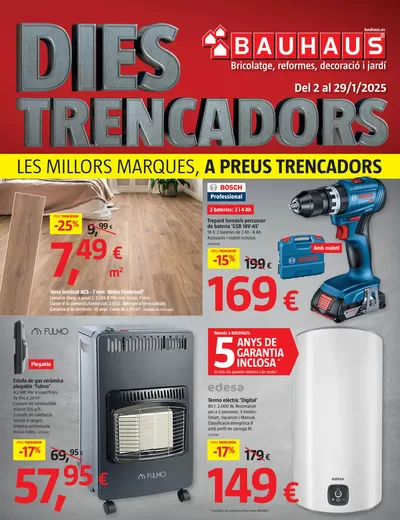 Ofertas de Jardín y Bricolaje en Torredembarra | Dies trencadors de BAUHAUS | 2/1/2025 - 29/1/2025