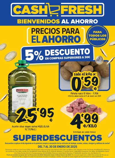 Catálogo Cash Fresh en Rociana del Condado | Precios para el Ahorro | 6/1/2025 - 30/1/2025