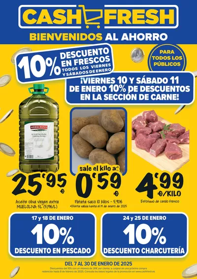 Catálogo Cash Fresh en Rociana del Condado | 10% descuento en frescos | 7/1/2025 - 30/1/2025