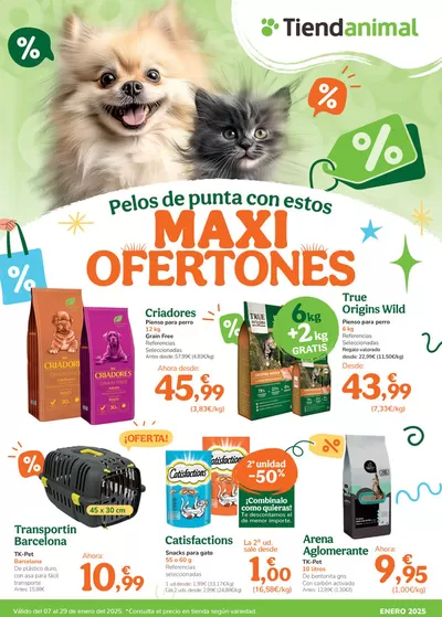 Catálogo Tiendanimal en Botorrita | Pelos de punta con estos MAXI OFERTONES | 7/1/2025 - 29/1/2025