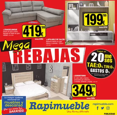 Ofertas de Hogar y Muebles en Herrera (Sevilla) | Rebajas de Rapimueble | 8/1/2025 - 7/3/2025