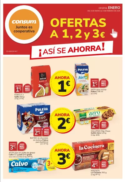 Catálogo Consum en Jumilla | Ofertas A 1, 2 i 3€  | 9/1/2025 - 5/2/2025