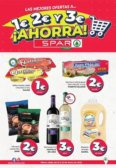 Ofertas de Hiper-Supermercados en Santa Cruz de la Palma | Catálogo Spar La Palma de Spar La Palma | 9/1/2025 - 22/1/2025