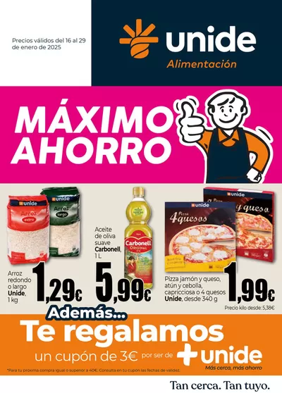 Catálogo UNIDE Alimentación en Casavieja | Máximo Ahorro UNIDE Alimentación Península | 16/1/2025 - 29/1/2025