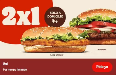 Catálogo Burger King en Alcalá de Guadaira | 2x1 | 10/1/2025 - 23/1/2025