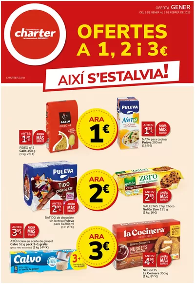 Catálogo Supermercados Charter en Picanya | Ofertes A 1, 2 i 3€ | 10/1/2025 - 5/2/2025