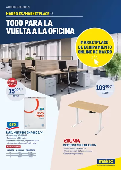 Catálogo Makro en Córdoba | Vuelta a la oficina - Marketplace online | 13/1/2025 - 31/1/2025