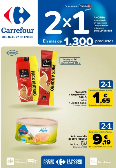 Catálogo Carrefour en Madrid | 2x1 | 16/1/2025 - 27/1/2025