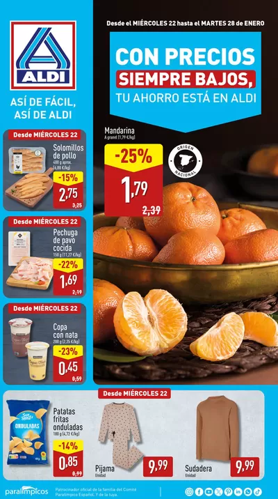 Catálogo ALDI | ¡Así de fácil, así de Aldi! | 22/1/2025 - 28/1/2025