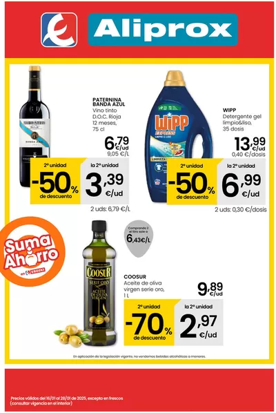 Catálogo Eroski en Laguna de Duero | 2a unidad -70% de descuento Aliprox | 16/1/2025 - 28/1/2025