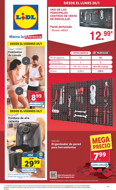 Catálogo Lidl en Sant Josep de sa Talaia | ¡Bazar Lidl! Ofertas válidas del 20/01 al 26/01 | 20/1/2025 - 26/1/2025