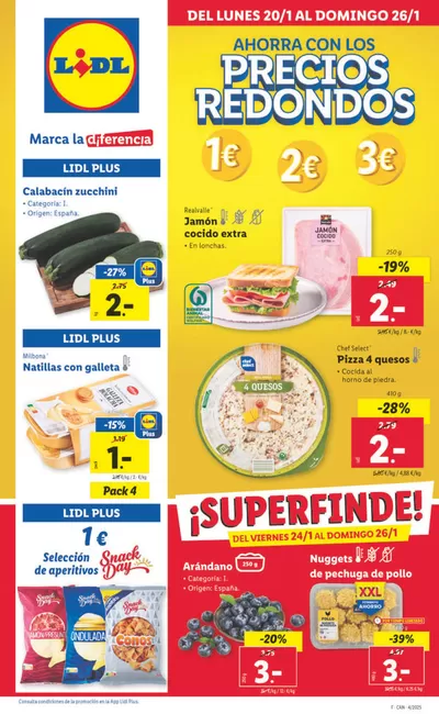 Ofertas de Hiper-Supermercados en Candelaria | № 1 PRECIO - Ofertas válidas del 20/01 al 26/01 de Lidl | 20/1/2025 - 26/1/2025