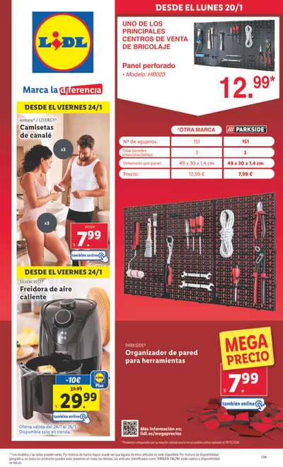 Ofertas de Hiper-Supermercados en Candelaria | ¡Bazar Lidl! Ofertas válidas del 20/01 al 26/01 de Lidl | 20/1/2025 - 26/1/2025