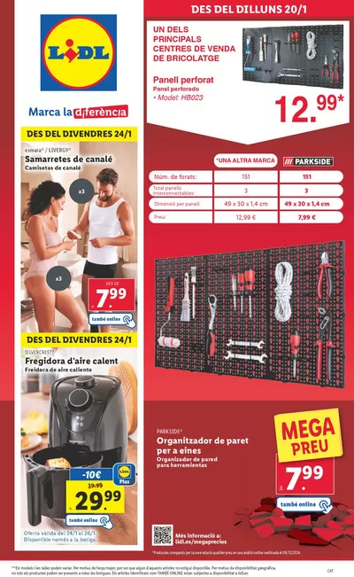 Catálogo Lidl en Barcelona | ¡Bazar Lidl! Ofertas válidas del 20/01 al 26/01 | 20/1/2025 - 26/1/2025