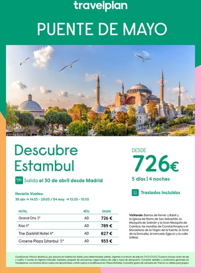 Ofertas de Viajes en Sant Llorenç des Cardassar | Travelplan Estambul de Travelplan | 15/1/2025 - 22/2/2025