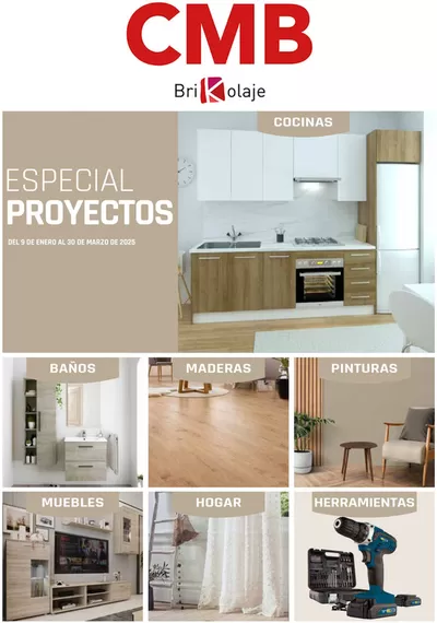 Ofertas de Jardín y Bricolaje en Coslada | ESPECIAL PROYECTOS de CMB Bricolage | 15/1/2025 - 30/3/2025