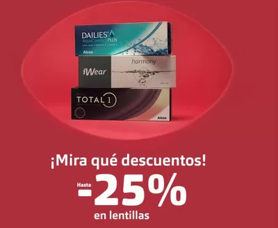 Ofertas de Salud y Ópticas en El Molar | Hasta -25% en lentillas de MasVisión | 15/1/2025 - 31/1/2025